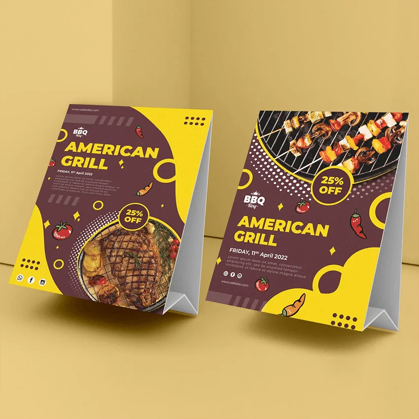 Custom Table Tents